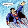 animated Superman drawing